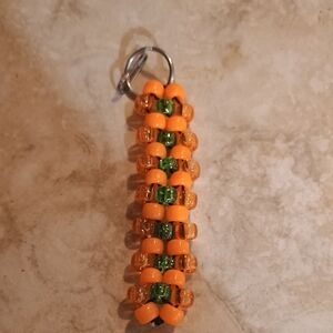 Handmade Beaded Flower Keychain